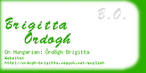 brigitta ordogh business card